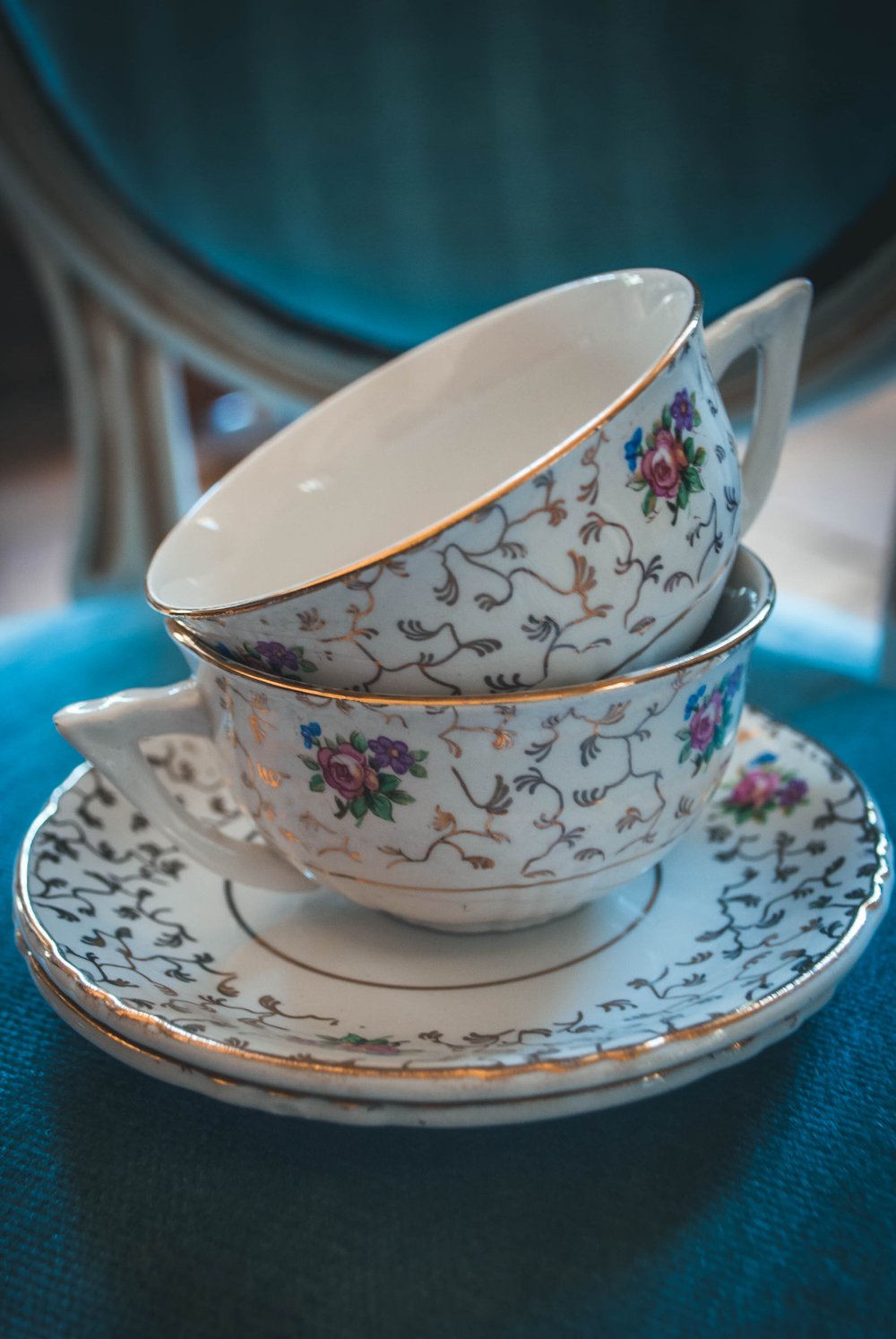 Teacups from the brocante