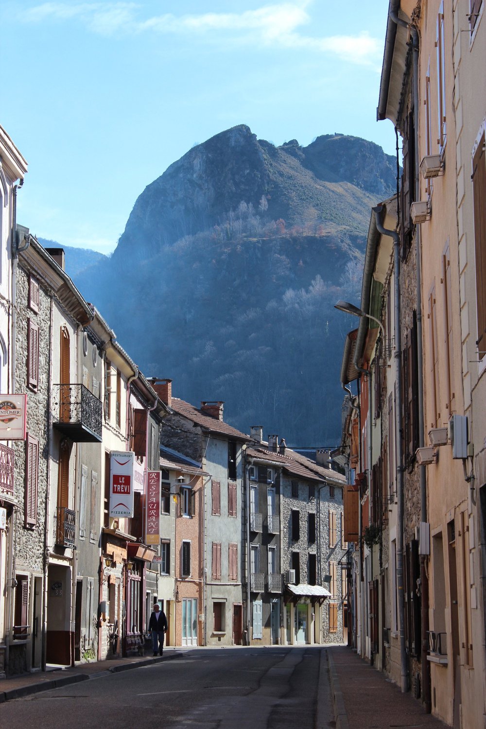 A village street nearby