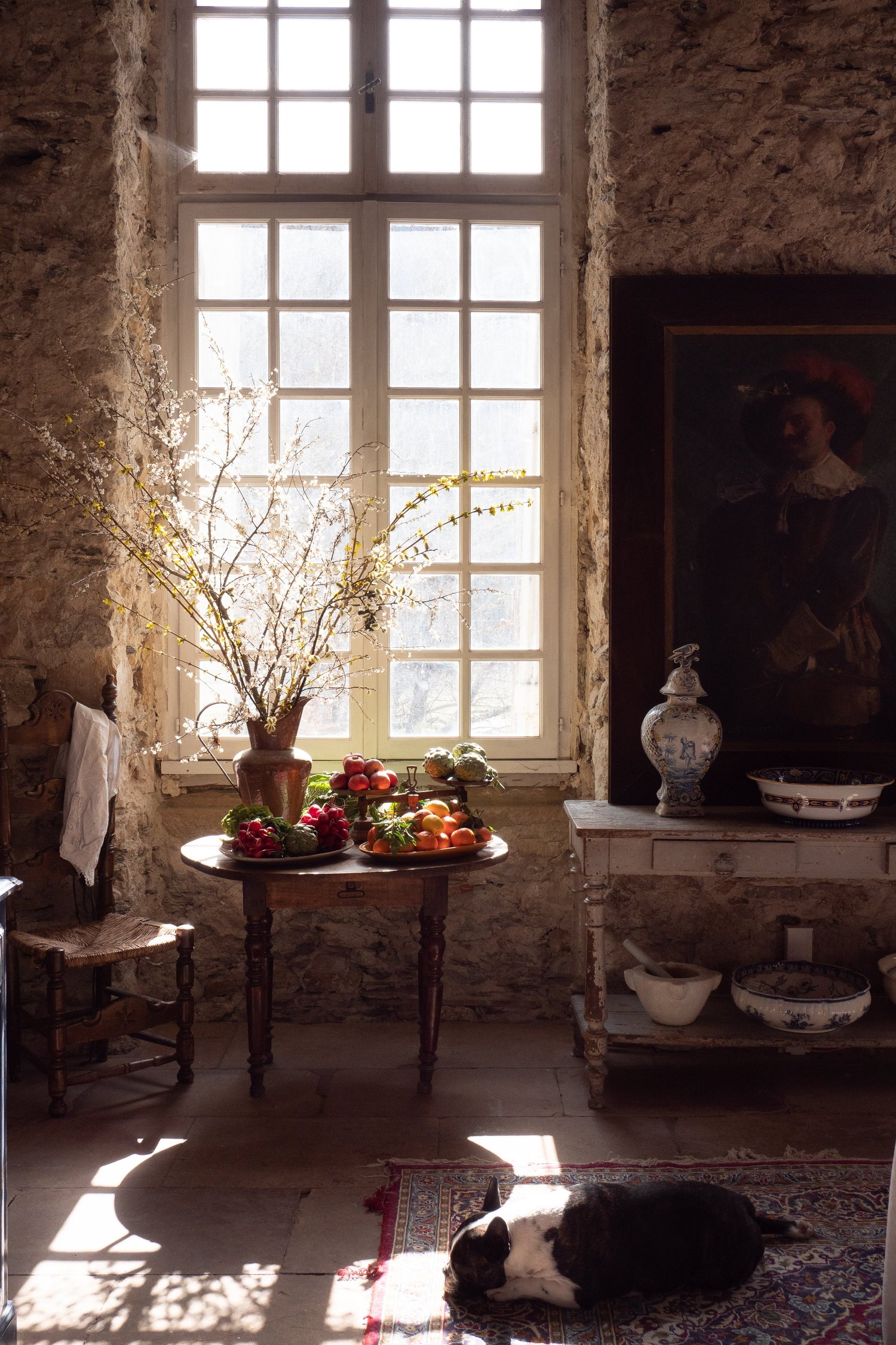 Fruit on the kitchen table