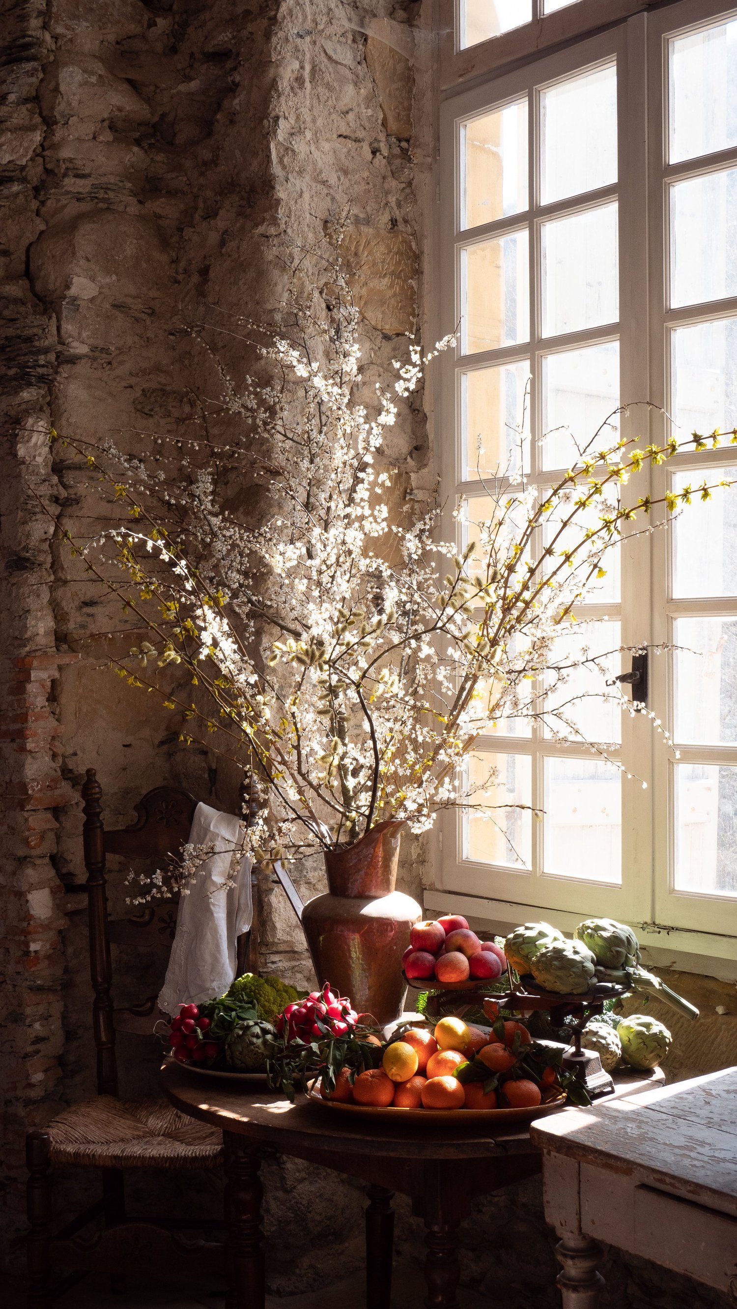Blossom at the kitchen window