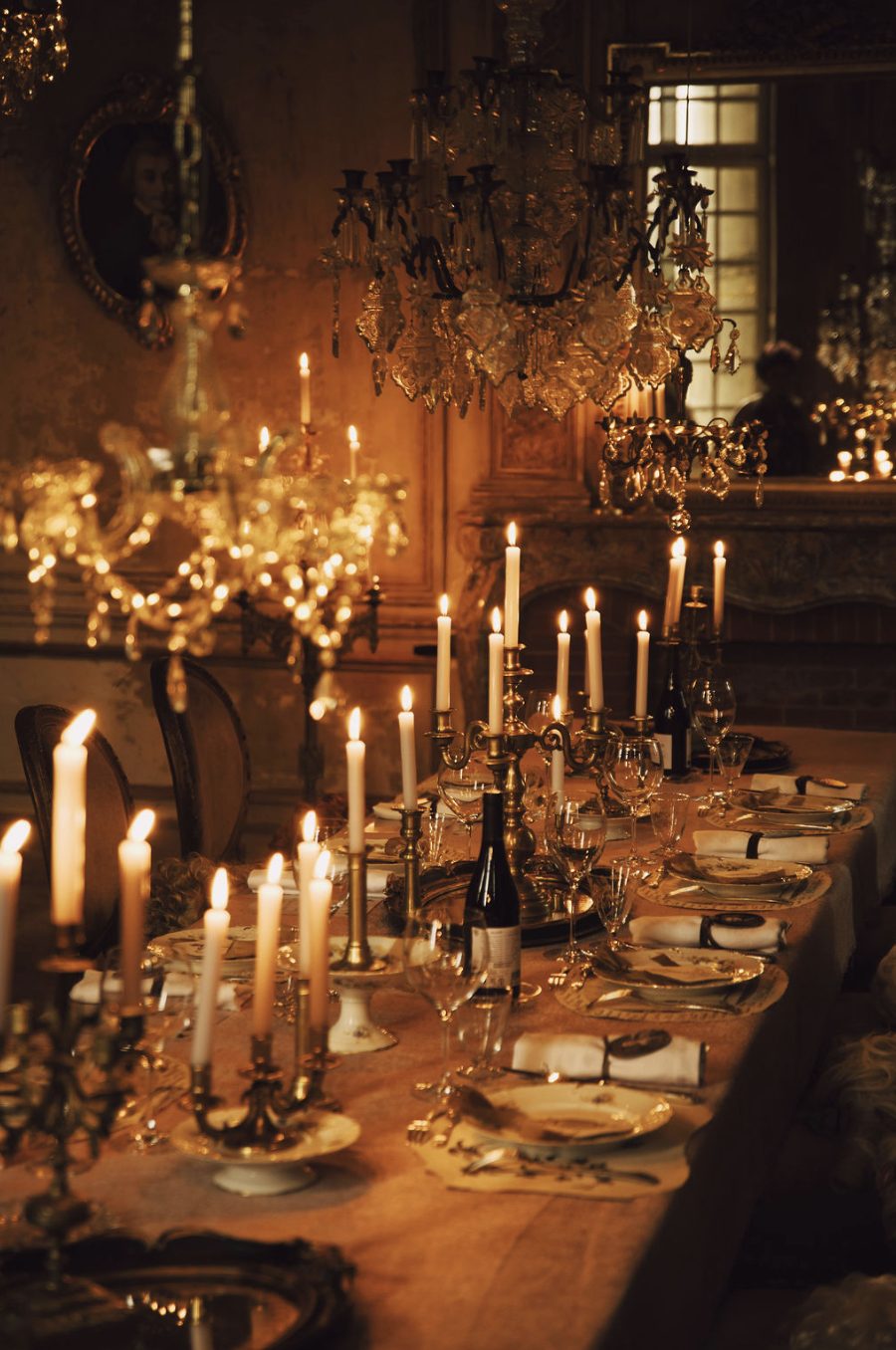 The table by candlelight