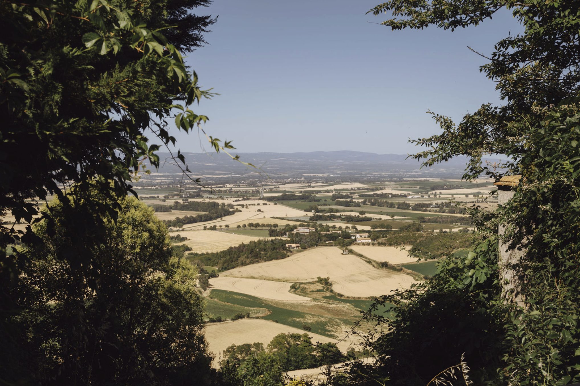 The plain of the Ariège below the mountains