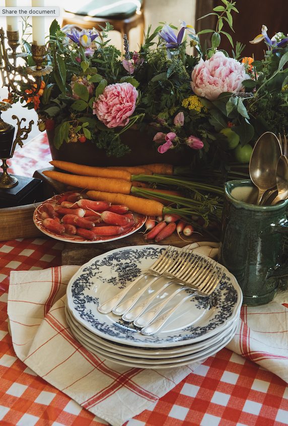 Market produce on the table