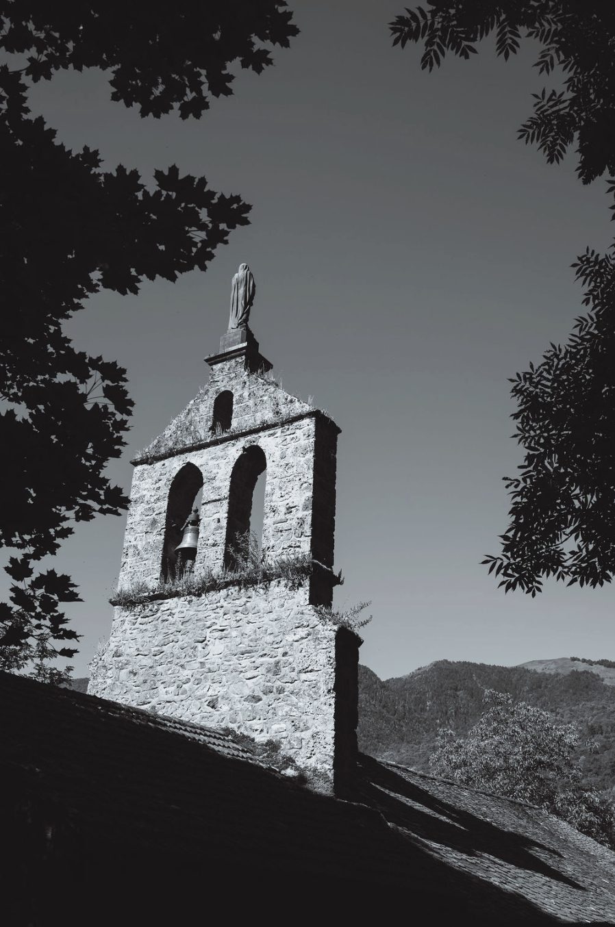 A village bell tower