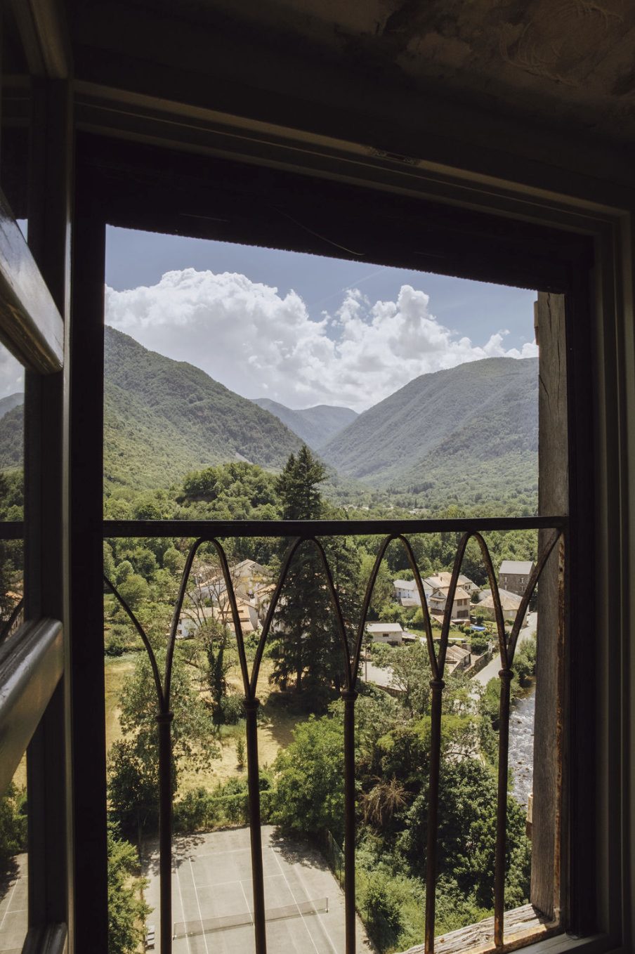 The valley from a balcony