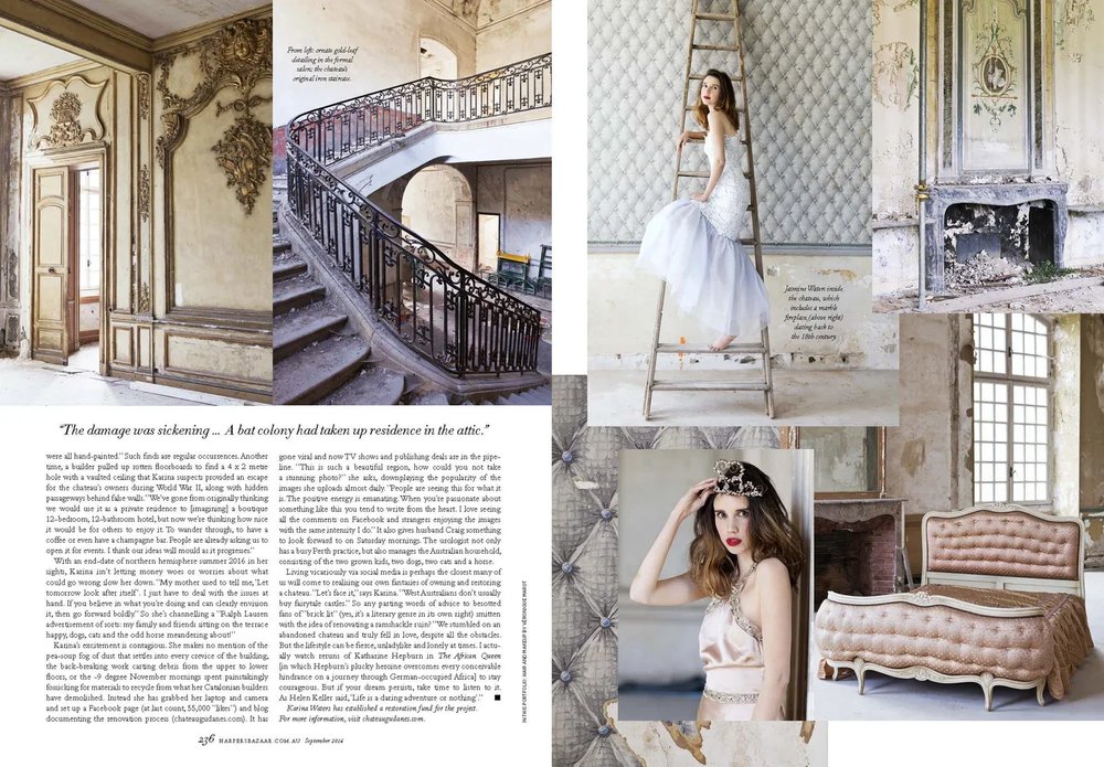 Harper's Bazaar, a page from the feature