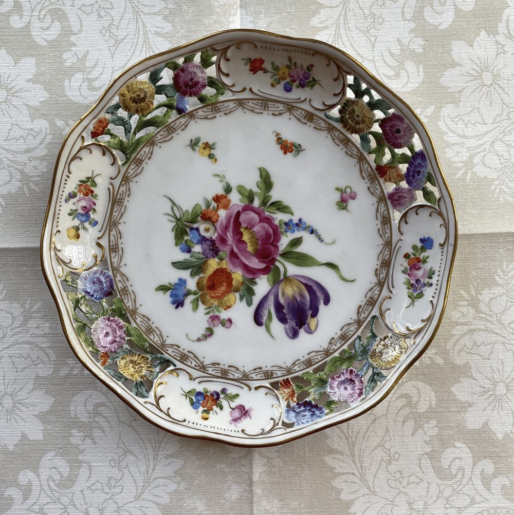 A painted plate
