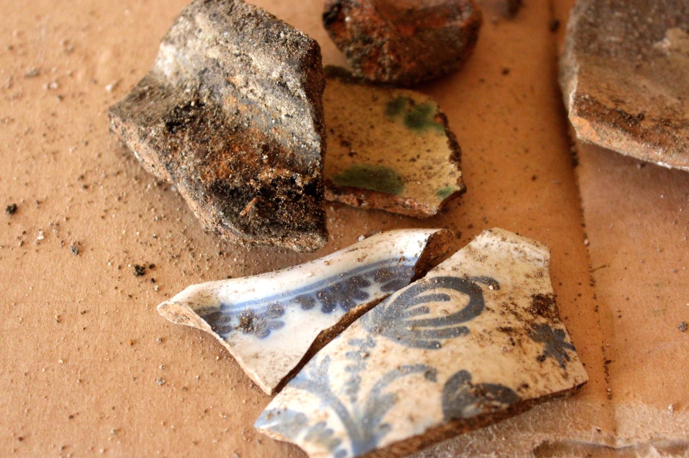 Old pottery, found in the château