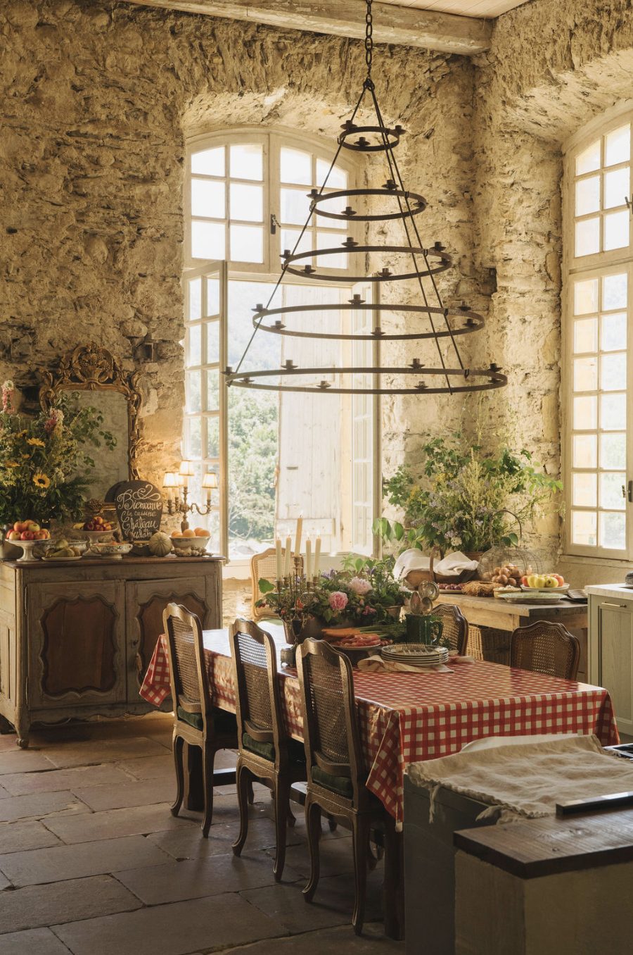A table in the morning light