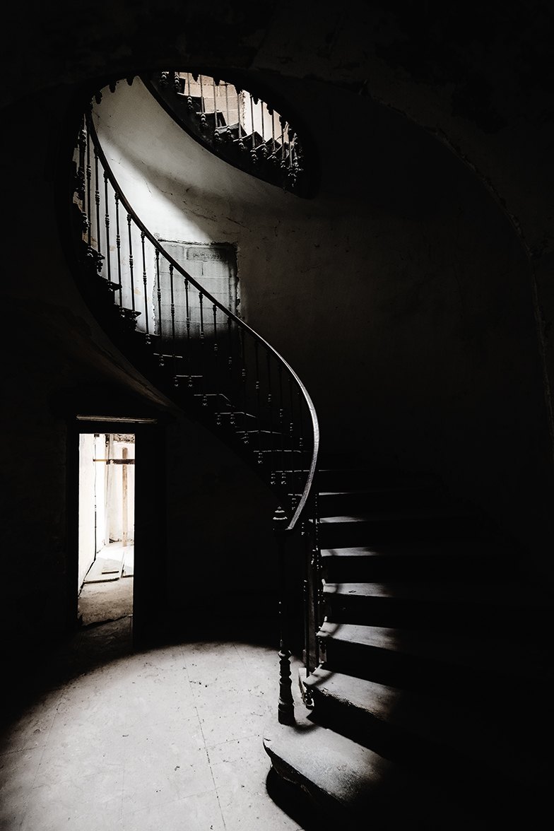 The spiral staircase