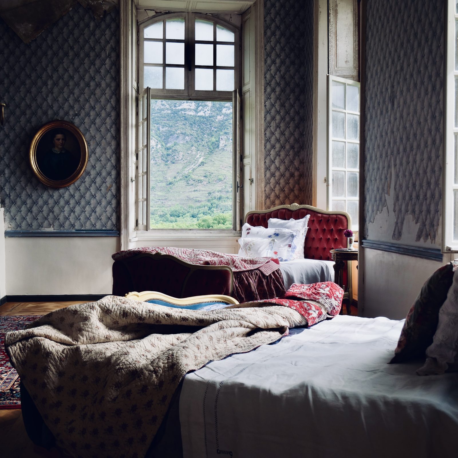 The Family Suite, the blue bedroom