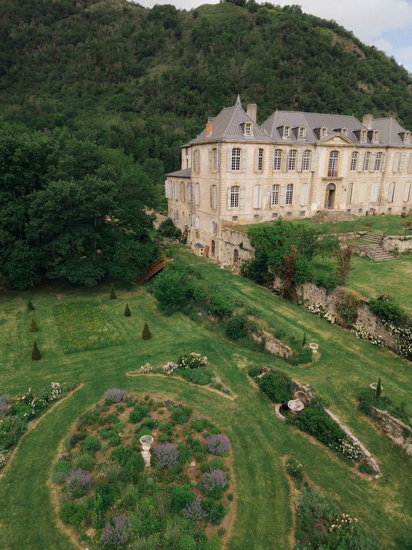 The parterre from above