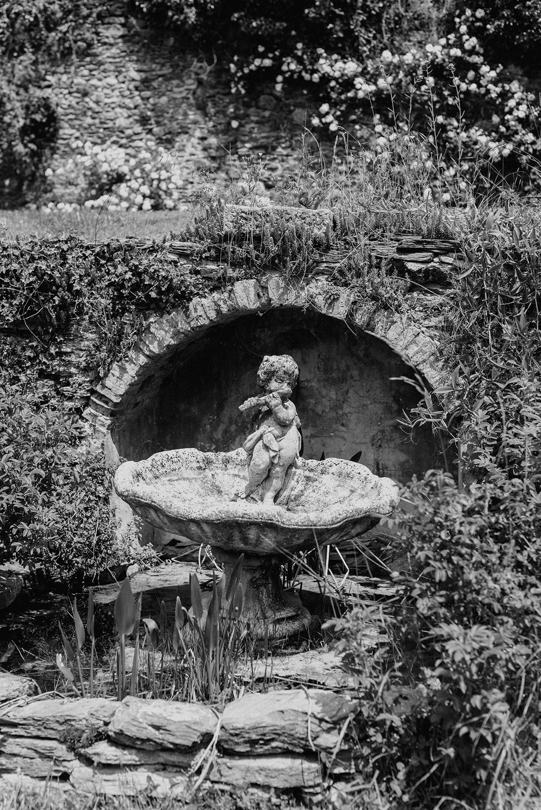 The statue in the grotto