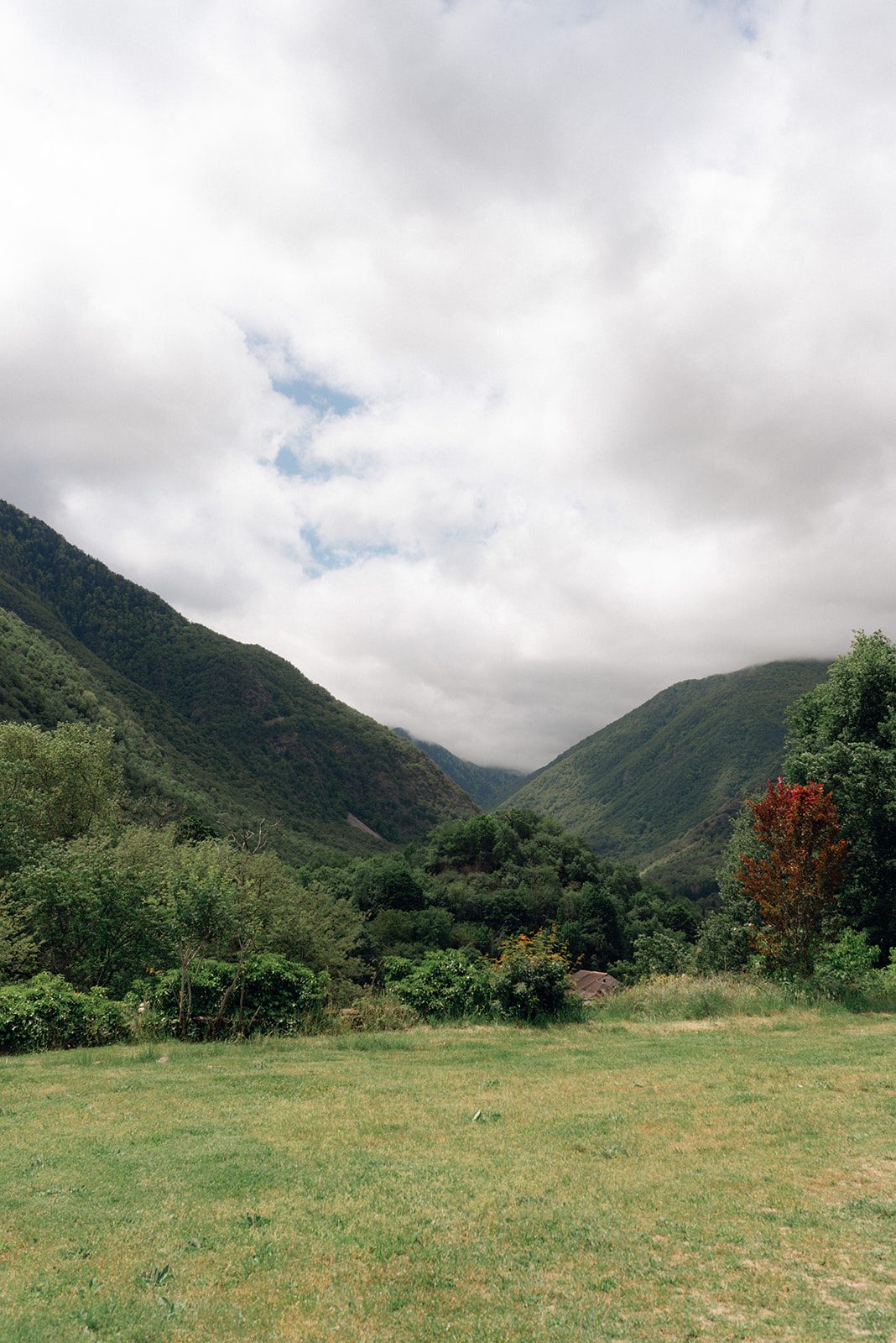 The valley under cloud