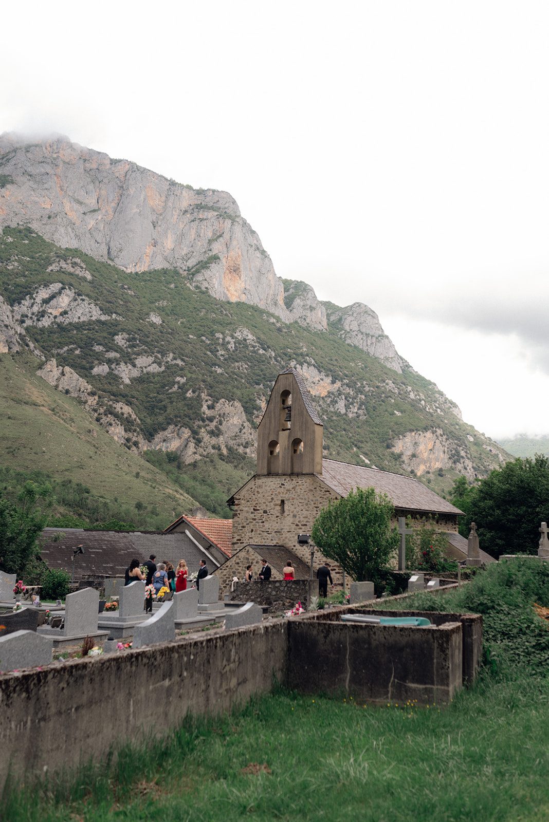 The village and the mountains