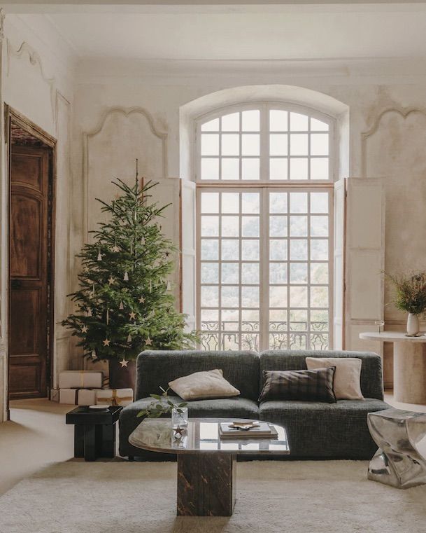 A furniture shoot in a salon, at Christmas