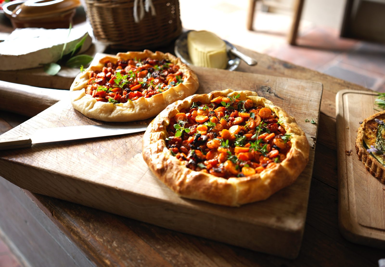 Two galettes on the board